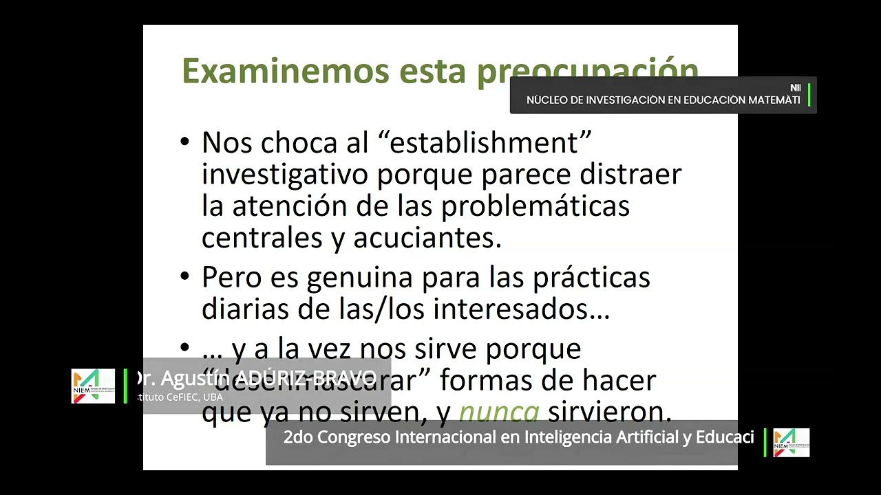 Charla en el marco del 2do CIIAE 