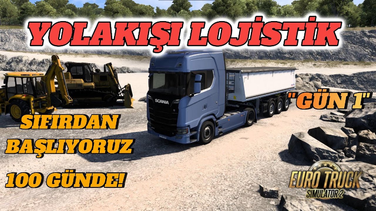 LOJİSTİK ŞİRKETİMİZİ KURUYORUZ | 100 GÜNDE ŞİRKET | EURO TRUCK SIMULATOR 2 (GÜN 1)