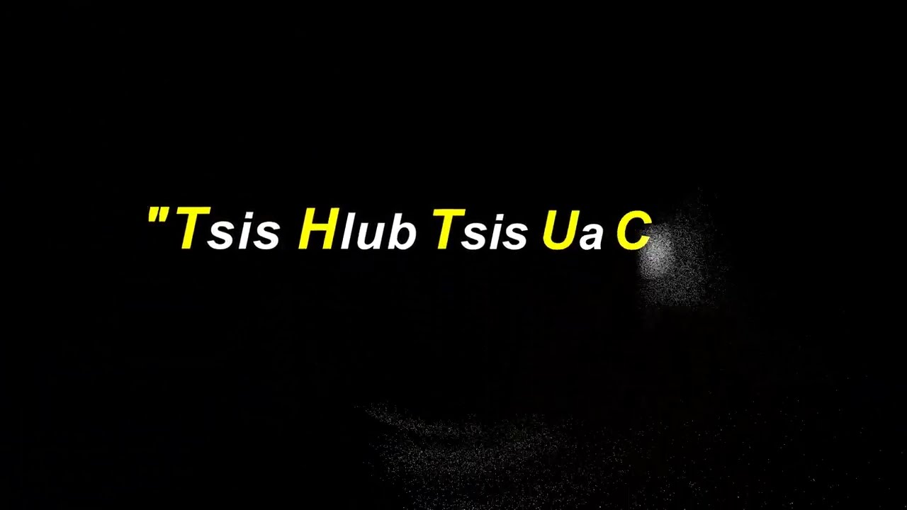 Pov Thoj -- Tsis Hlub Tsis Ua Cas - Original Karaoke w/lyrics