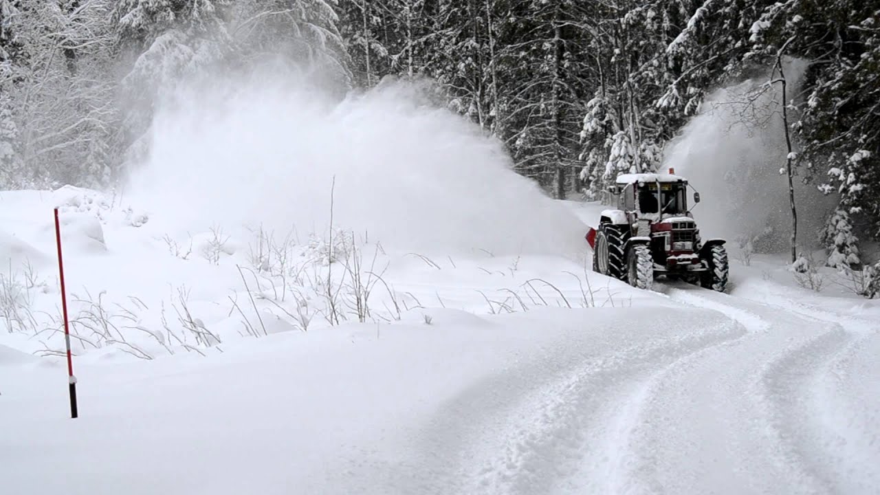 IH 1246 Tractor with snowblower