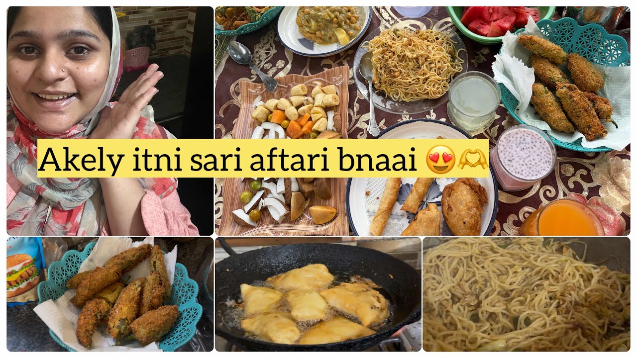 Itni sari aftari bnaii akely 😍 sehri to aftari routine share ki | entertainment 😁 