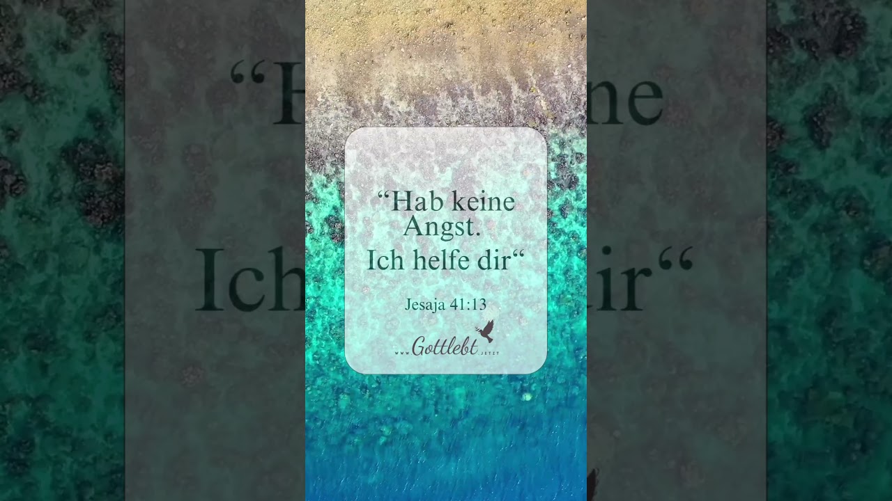 Hab keine #angst. Unser Vater hilft dir.  #seidgesegnet  erf&uuml;llt mit Seiner #liebe #gnade #wahrheit