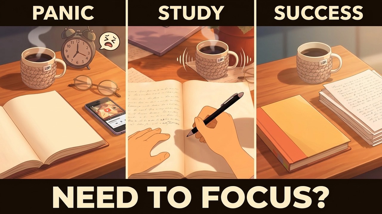 POV:procrastinated and you have to hand in work tomorrow Lo-fi music to help you focus and finish it
