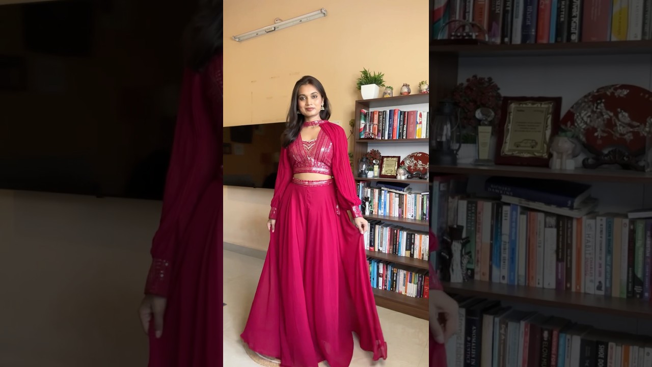 Three piece set || top palazzo with duptta set #threepiece #ytshorts