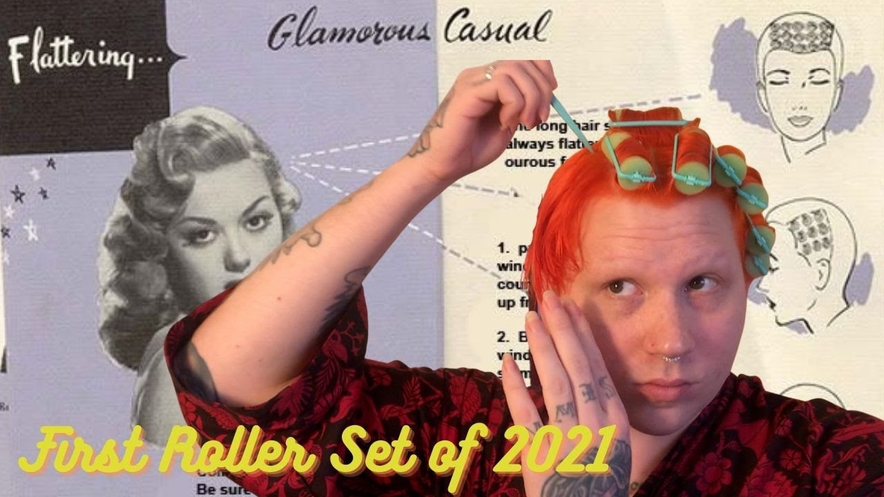 Vintage Hair! Short Roller Set Tutorial!