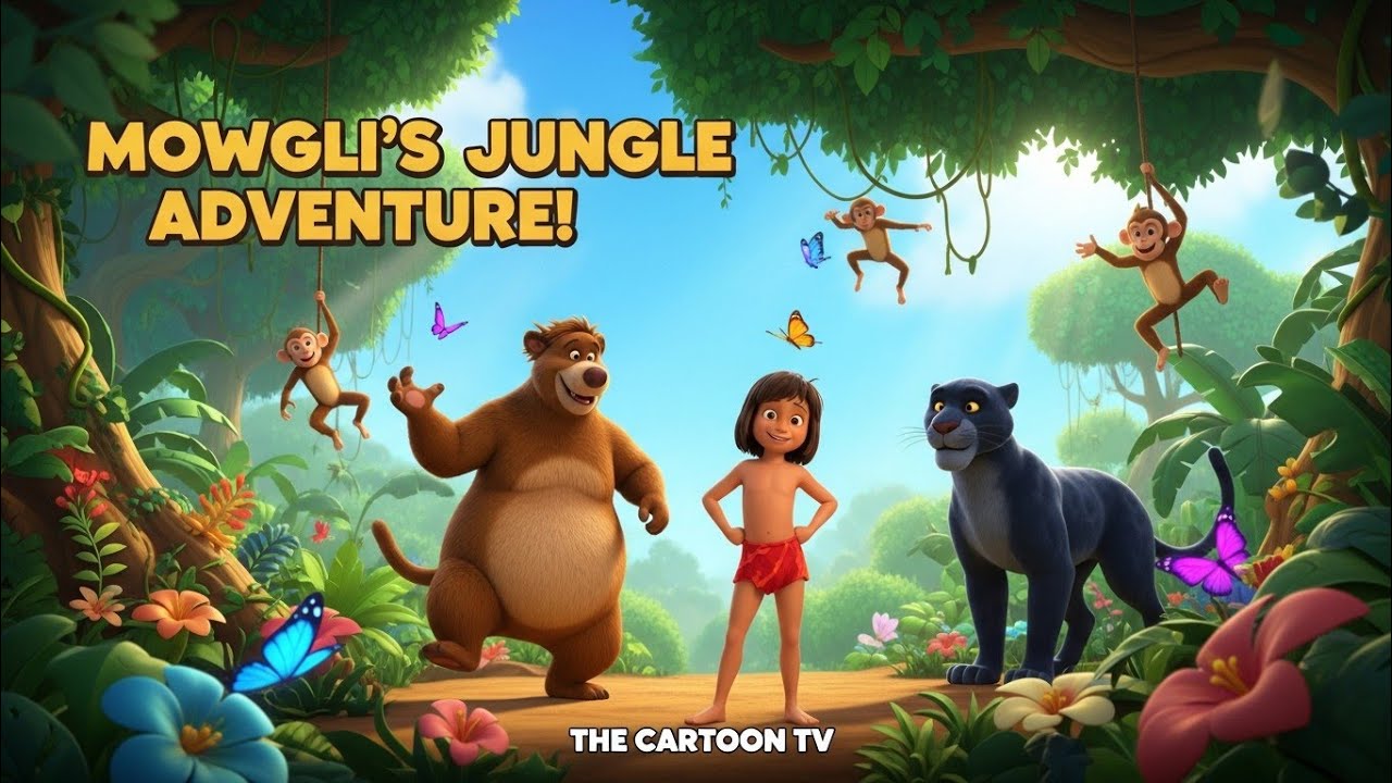 The Jungle Book Poem for Kids | Mowgli’s Jungle Adventure 🌿🐯 | The Cartoon TV”