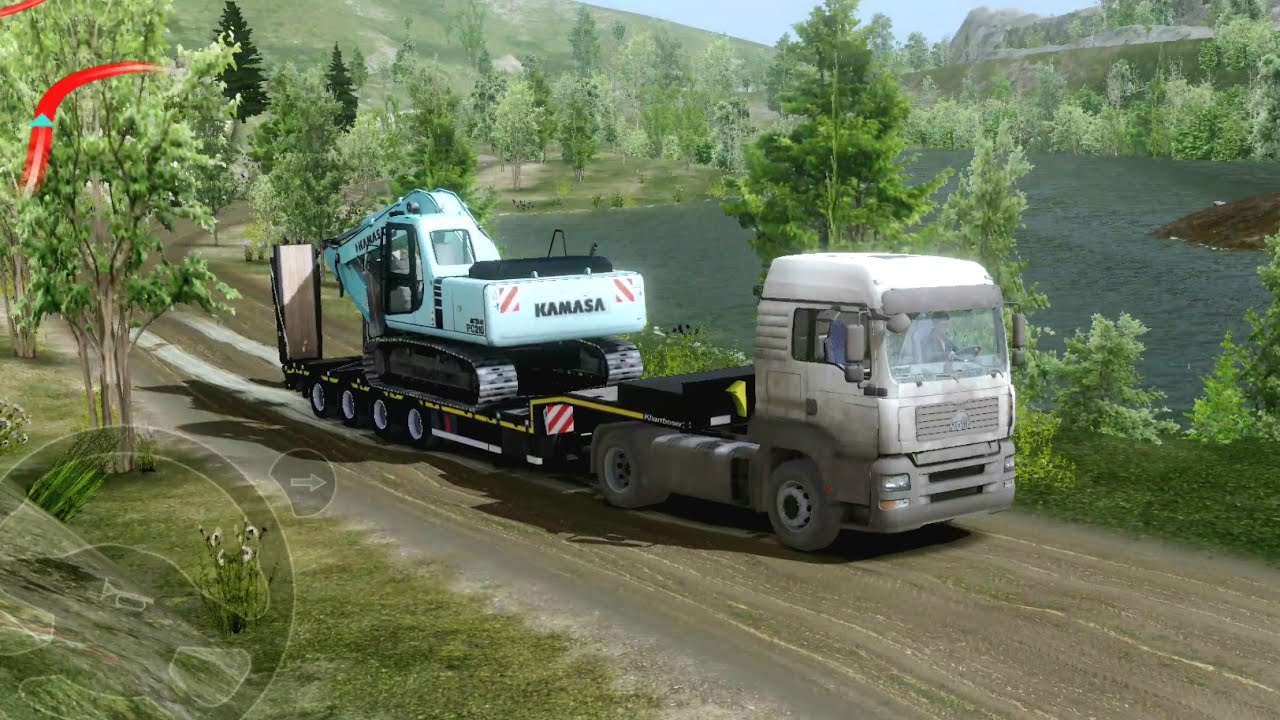 Truckers of Europe 3 |Off road Truck🚚|Heavy excavator loaded Trailer|Mud road|WandaSoftware#bug2boss