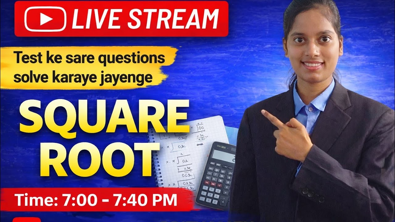 Square Root Live Class | Test ke Sare Questions Solve | Class 5 to 10 | Prity Math