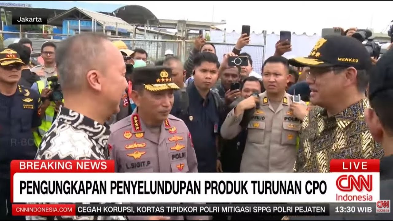 BREAKING NEWS Pengungkapan Penyelundupan 87 Kontainer Produk CPO