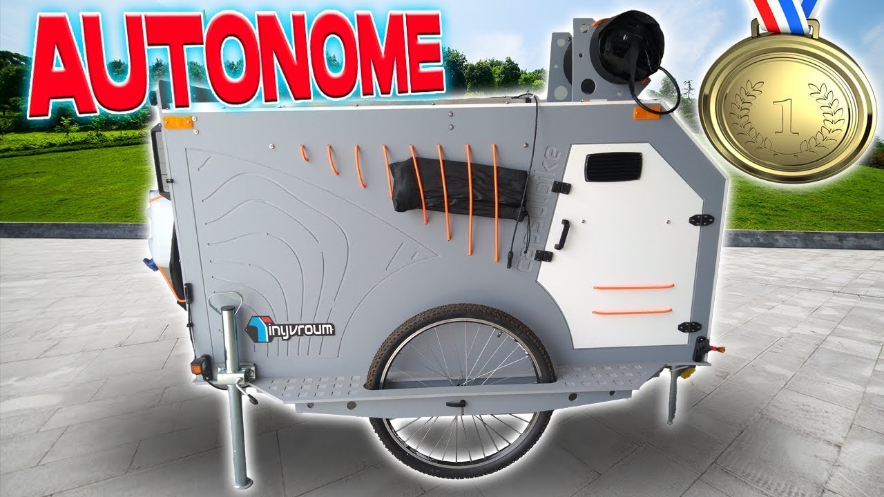 Présentation de la caravane pour vélo (capsulbike)