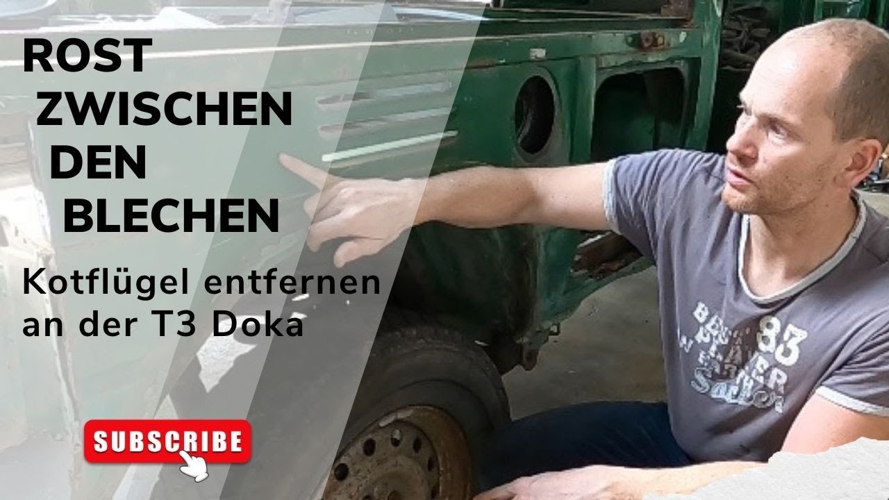 VW T3 Doka 16 Zoll | Karosseriebau | hinteren Kotflügel raustrennen