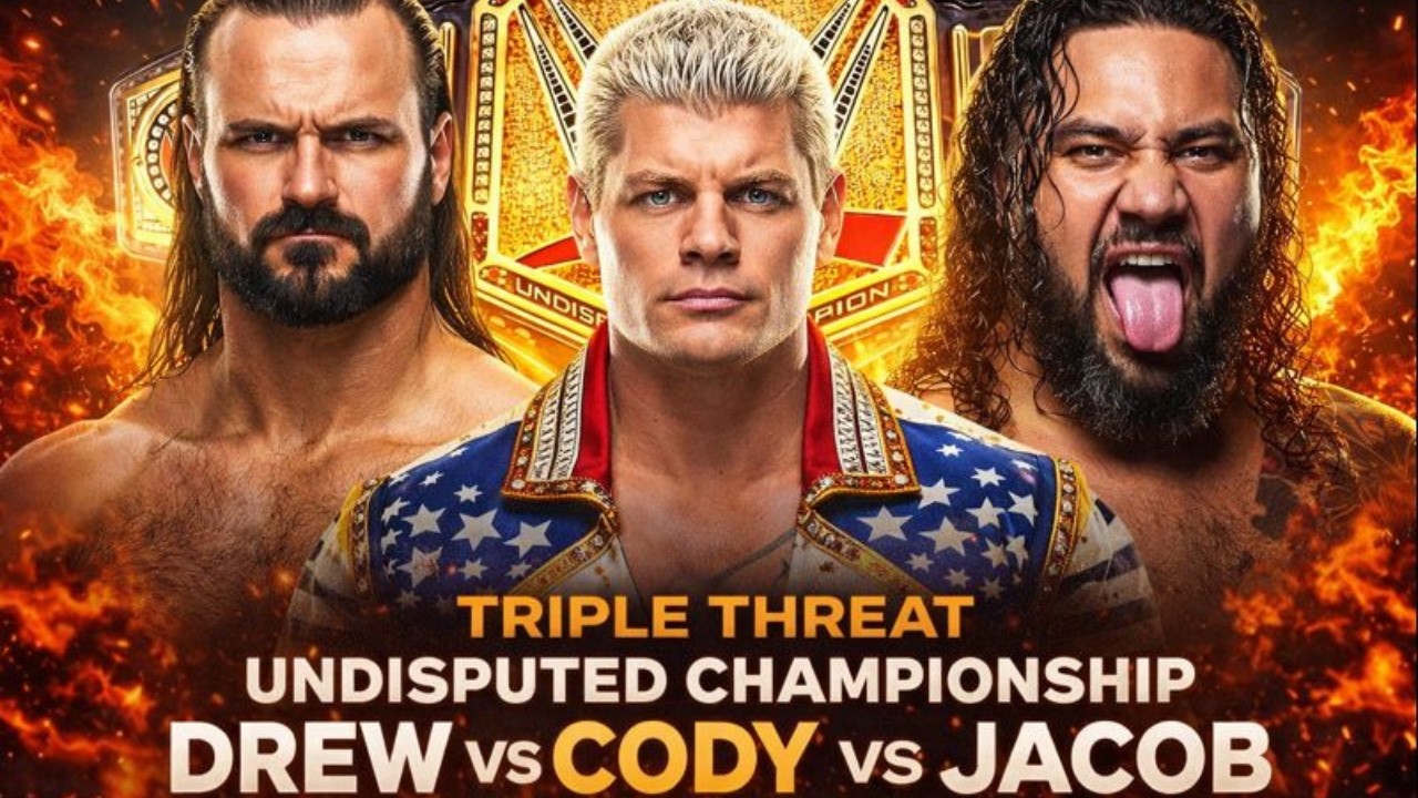 Drew McIntyre vs Cody Rhodes vs Jacob Fatu 🔥 Undisputed Championship Triple Threat | WWE Dream Match