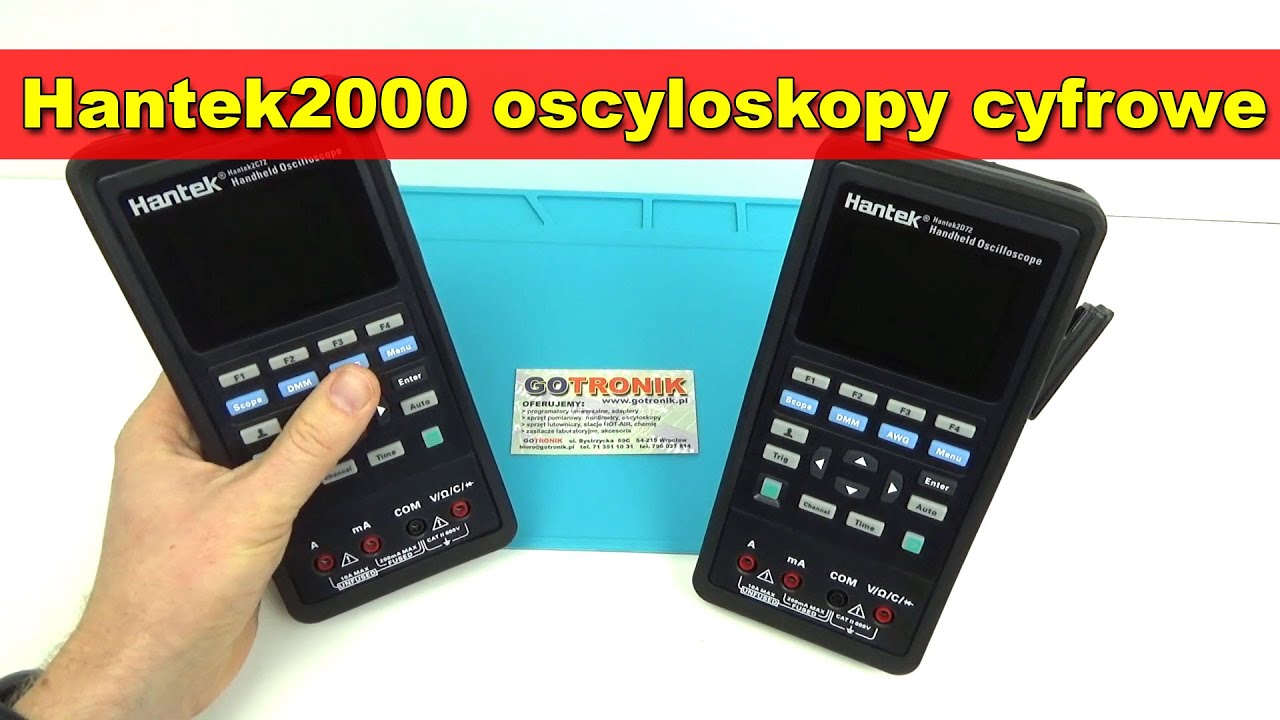 Hantek2000 prezentacja przenośnych oscyloskop&oacute;w cyfrowych z multimetrem