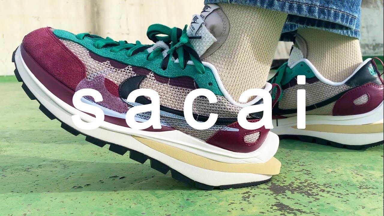 SACAI x Nike Vaporwaffle sacai / on feet + Detail / [sneaker mv]
