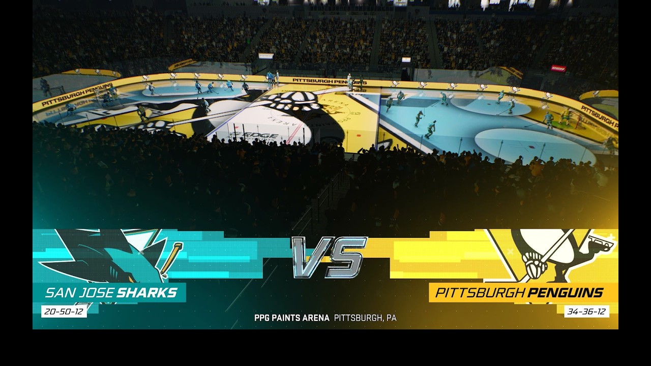 Nhl February madness round 32 Game 8 San Jose Sharks Vs Pittsburgh Penguins