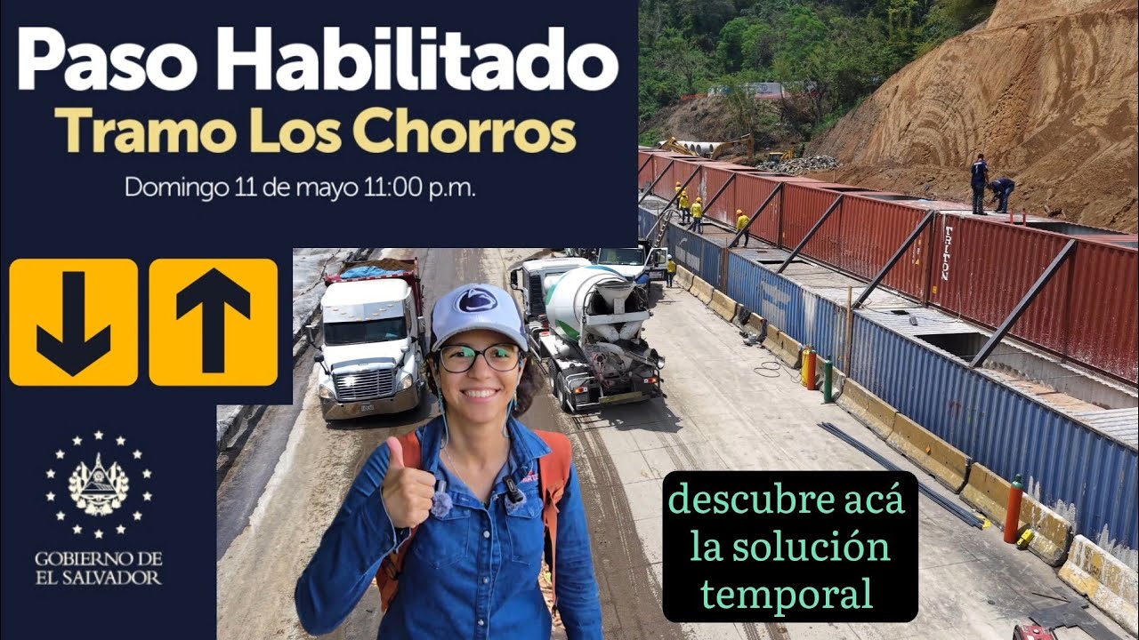Increíbles imágenes de Carretera los chorros hoy se abre el paso #elsalvador