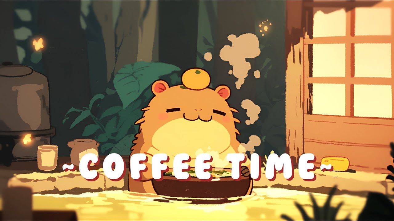 Capybara Music Corner | Relaxing Music for Work/Study 🦫 🎵 🌙