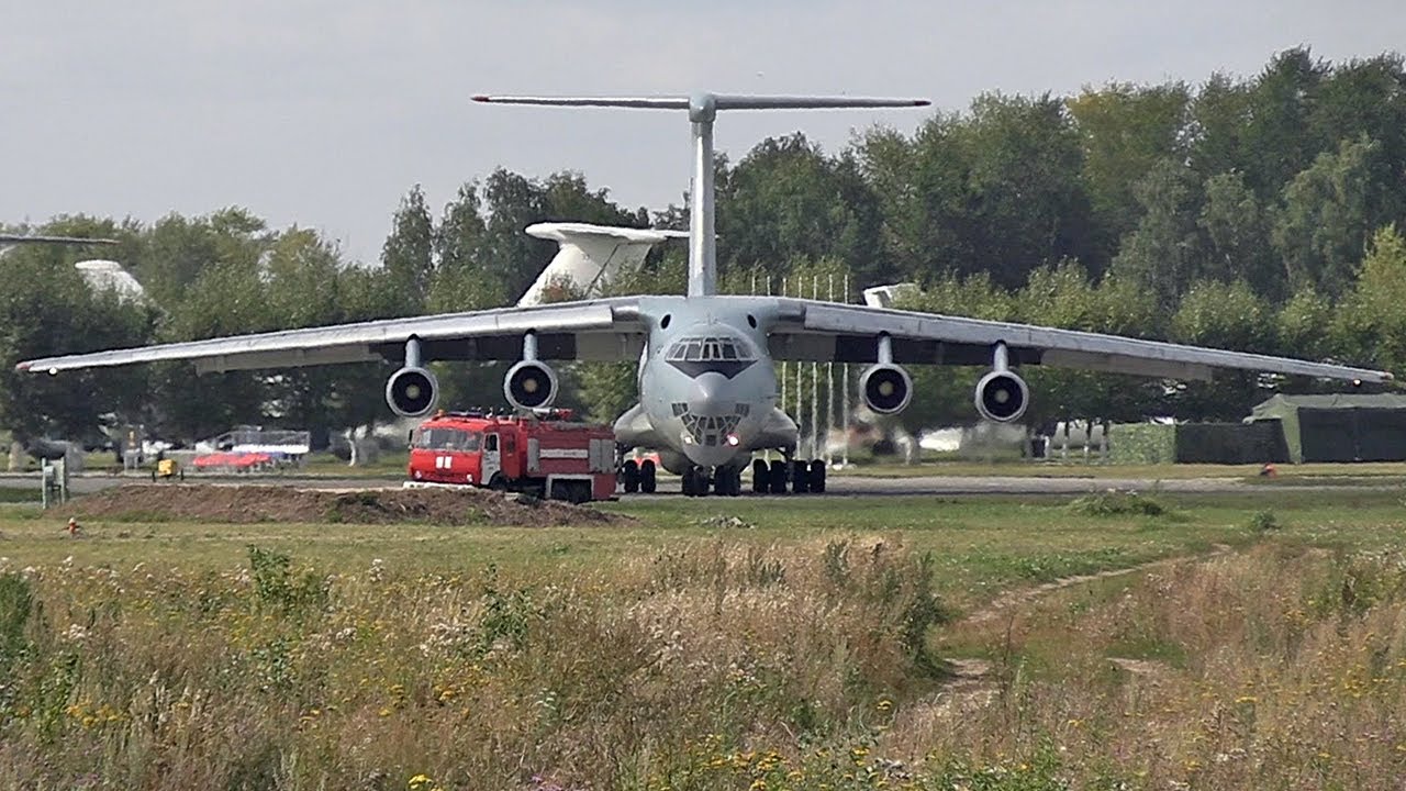 Китайский Ил-76 в Рязани + Як-130 и Ми-24