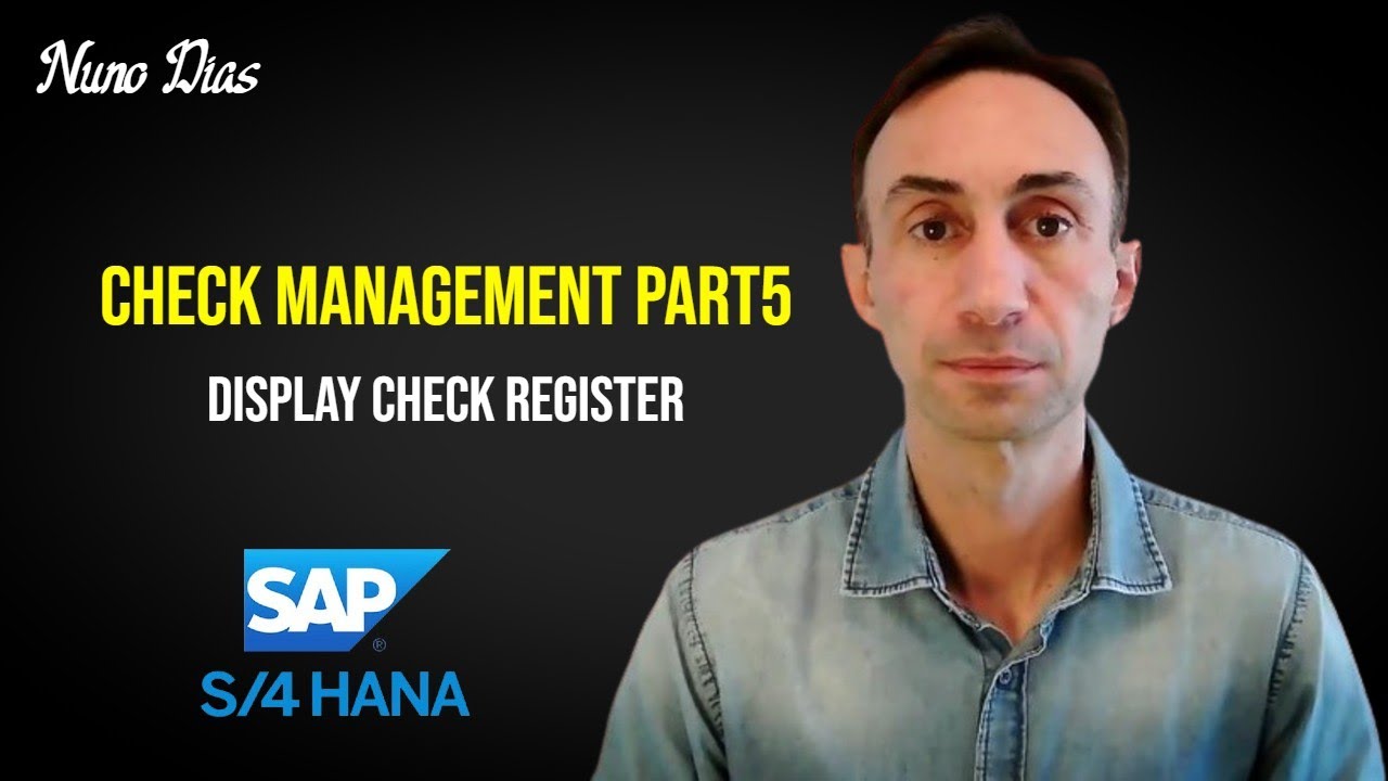 How to display Check Register with a FIORI APP and a T-code: SAP S/4 HANA