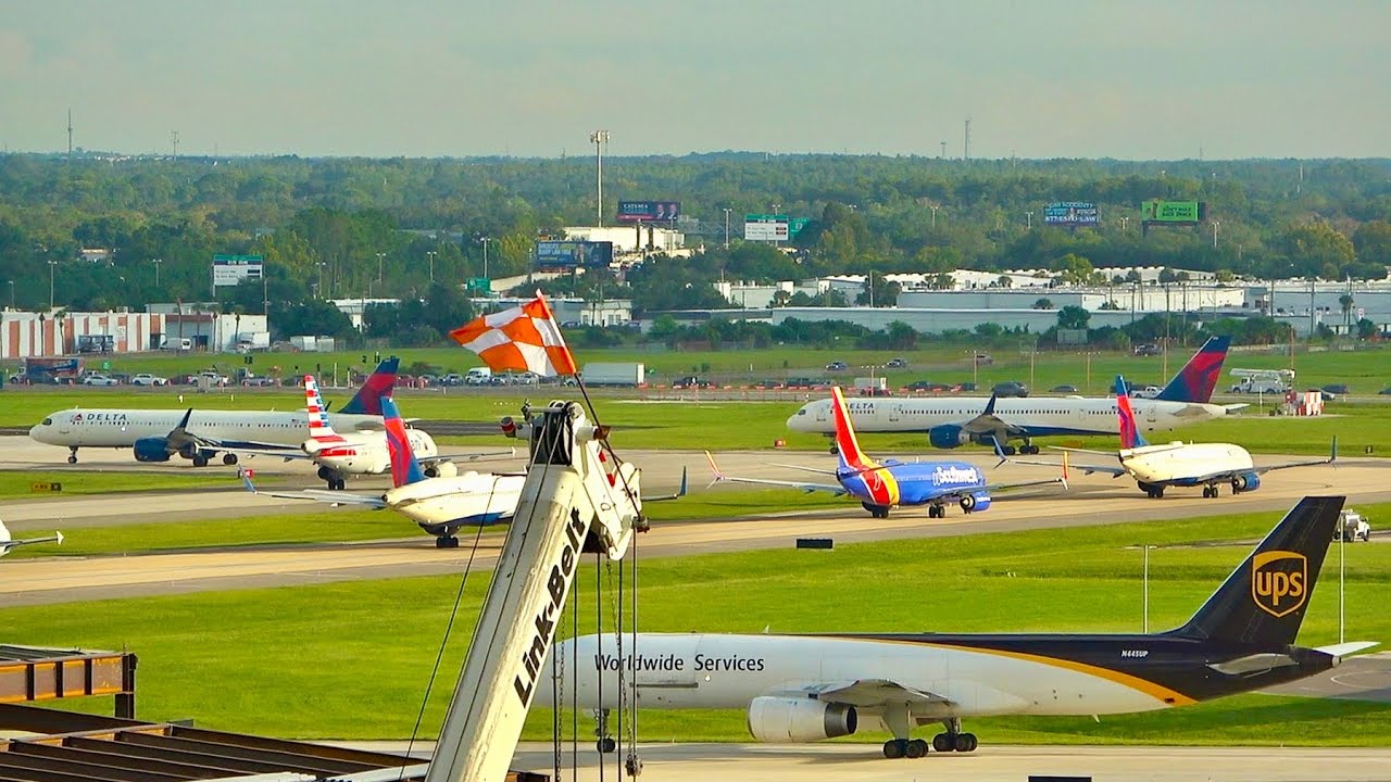 Проблемы с пассажиром Delta на борту, задержки FAA, длинные очереди, споттинг в TPA