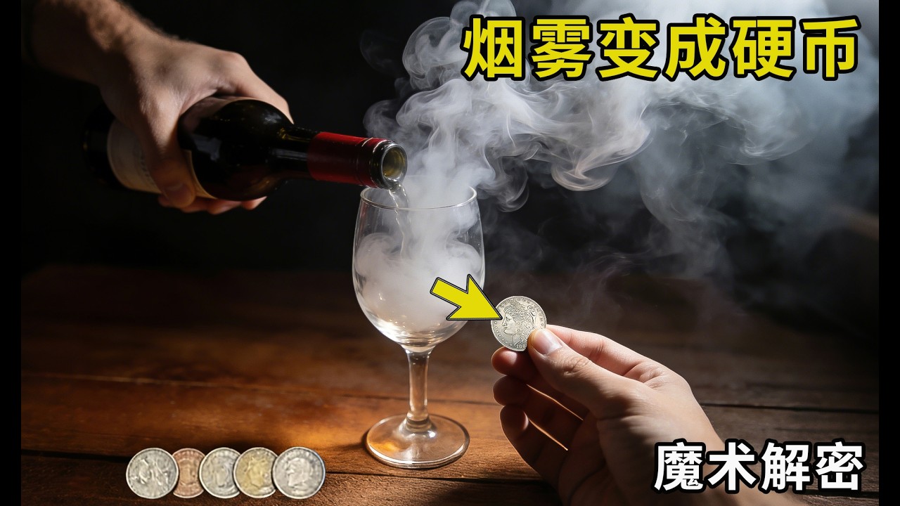 烟雾变成硬币？空手变物？解密国外新版硬币幻术，非常神奇