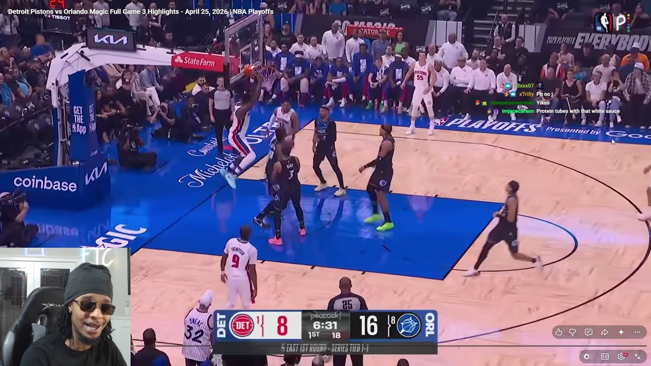 FlightReacts To #1 PISTONS at #8 MAGIC | FULL GAME 3 HIGHLIGHTS | April 25, 2026!
