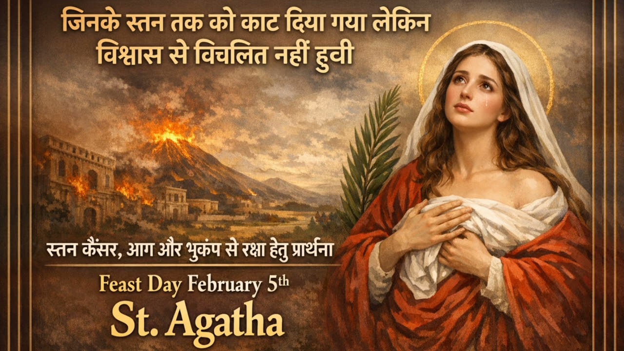  St. Agatha of Sicily || Virgin &  Martyr..||, प्रेरणादायक जीवन || February 5th ||