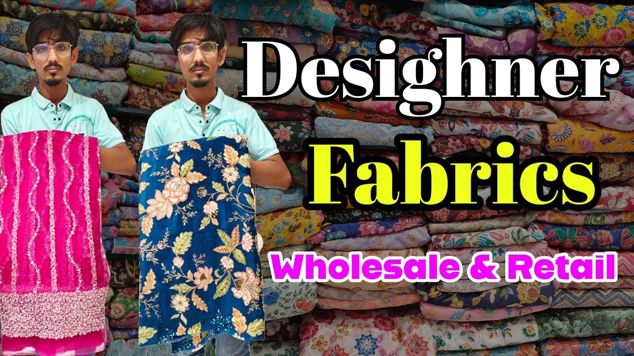 #Fabrics designer fabrics in marwa fabrics / wholesale fabrics in madina Hyderabad