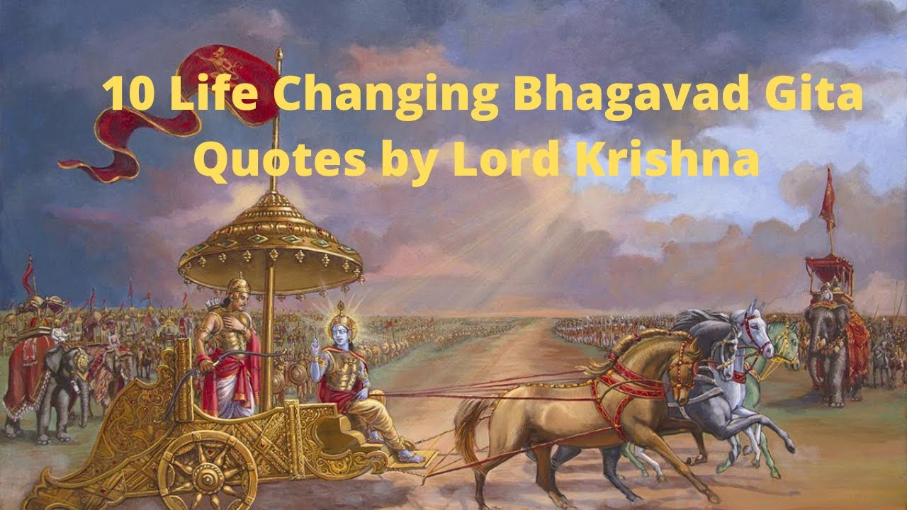 10 Life Changing Bhagavad Gita Quotes by Lord Krishna | Geeta Saar | Krishna's Sayings|Short Courses