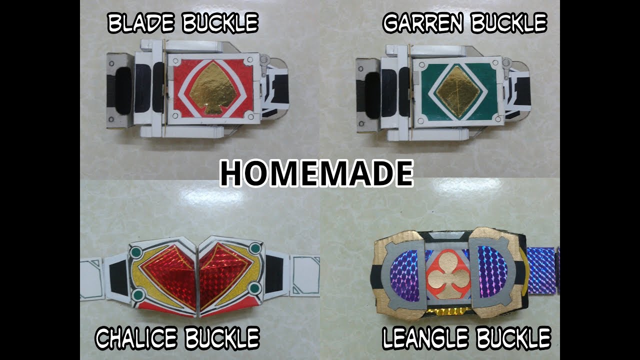 Homemade Kamen rider BLADE series - BLADE, GARREN, CHALICE, LEANGLE henshin belt