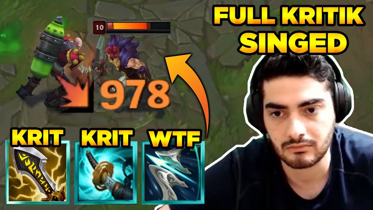 BU BUİLD İNANILMAZ! SINGED 1.Sİ ŞAFAK'A FULL KRİTİK SİNGED OYNATTIK! League of legends singed oyna