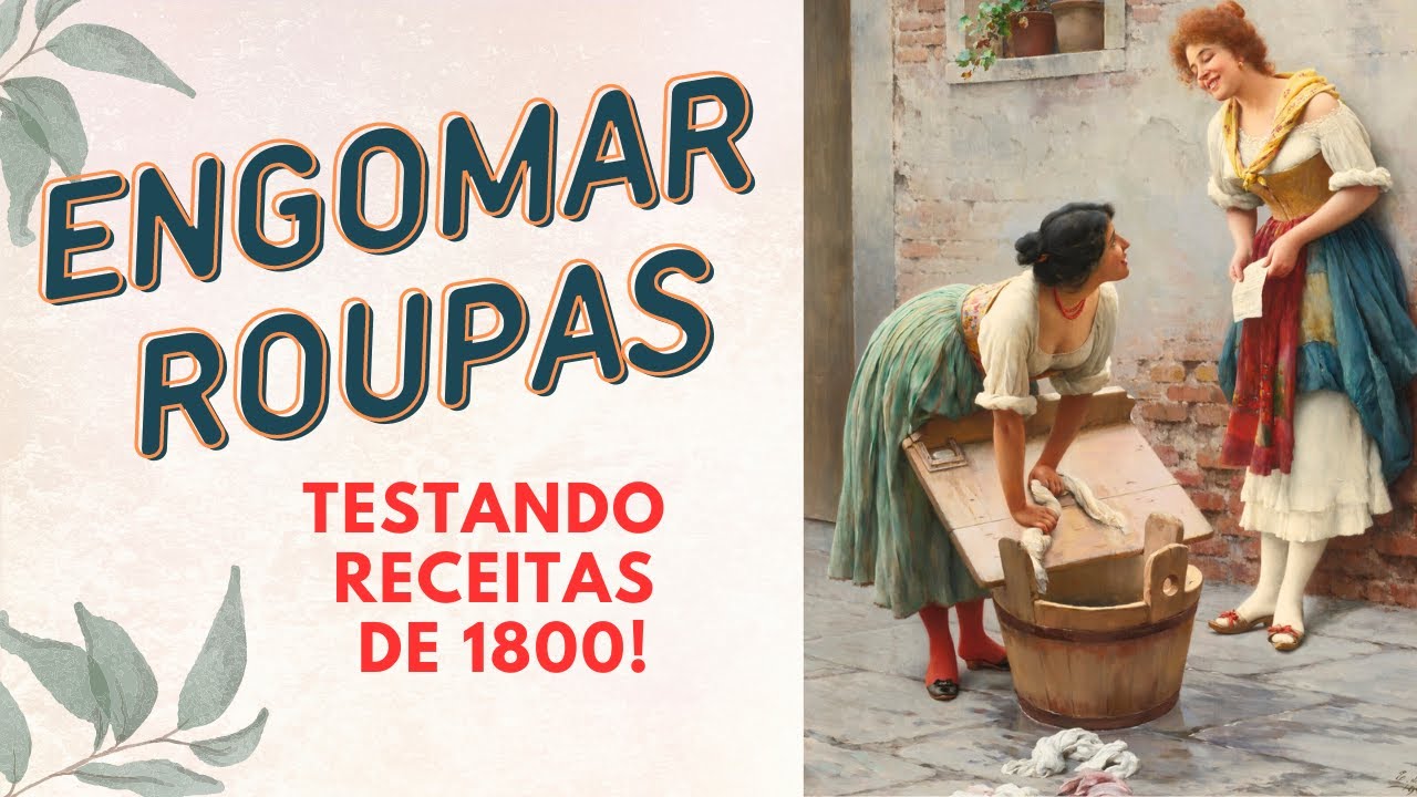 COMO AS ROUPAS ERAM ENGOMADAS? | Testei 3 receitas de engomar de 1800!