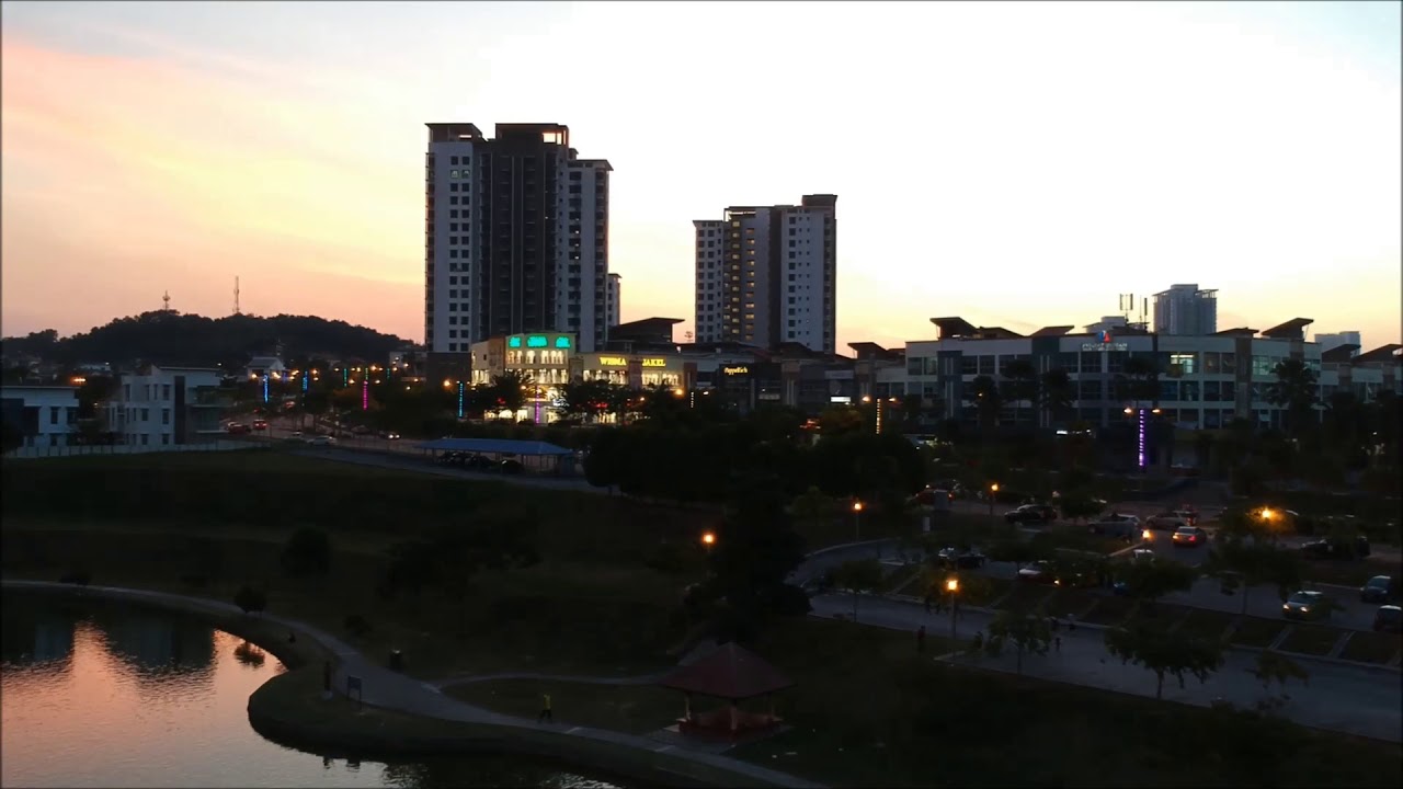 DRONE VIEW Lake valley Kuala Lumpur