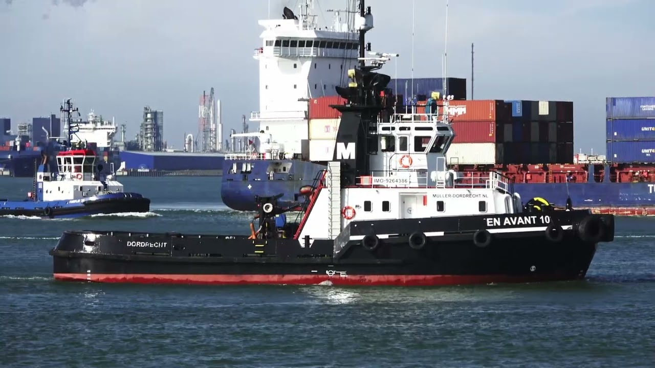 Huge Collection of Tug Boats in Rotterdam, The Netherlands 2022 (4k) - Part 1