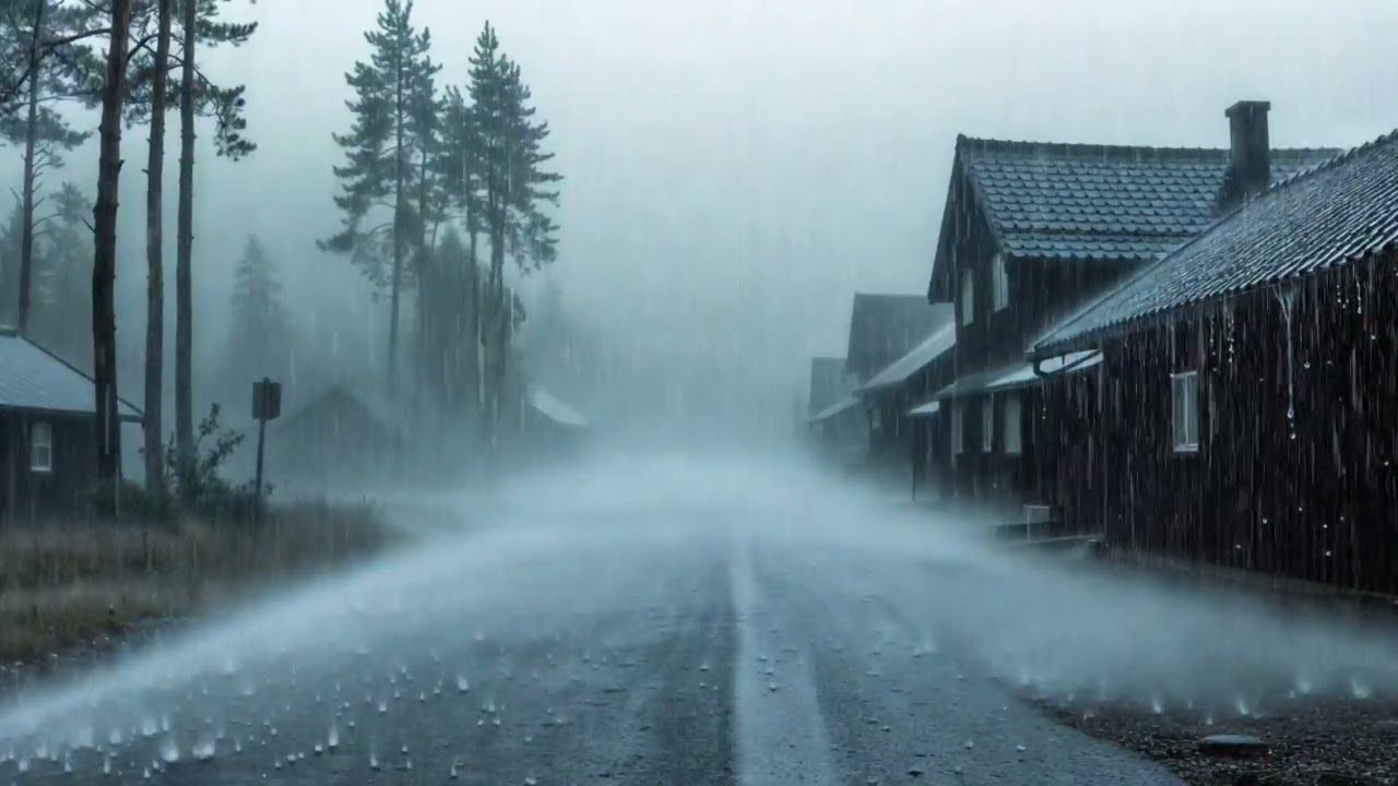 Deep Sleep with Rain & Thunder Sounds - Peaceful Sleep All Night