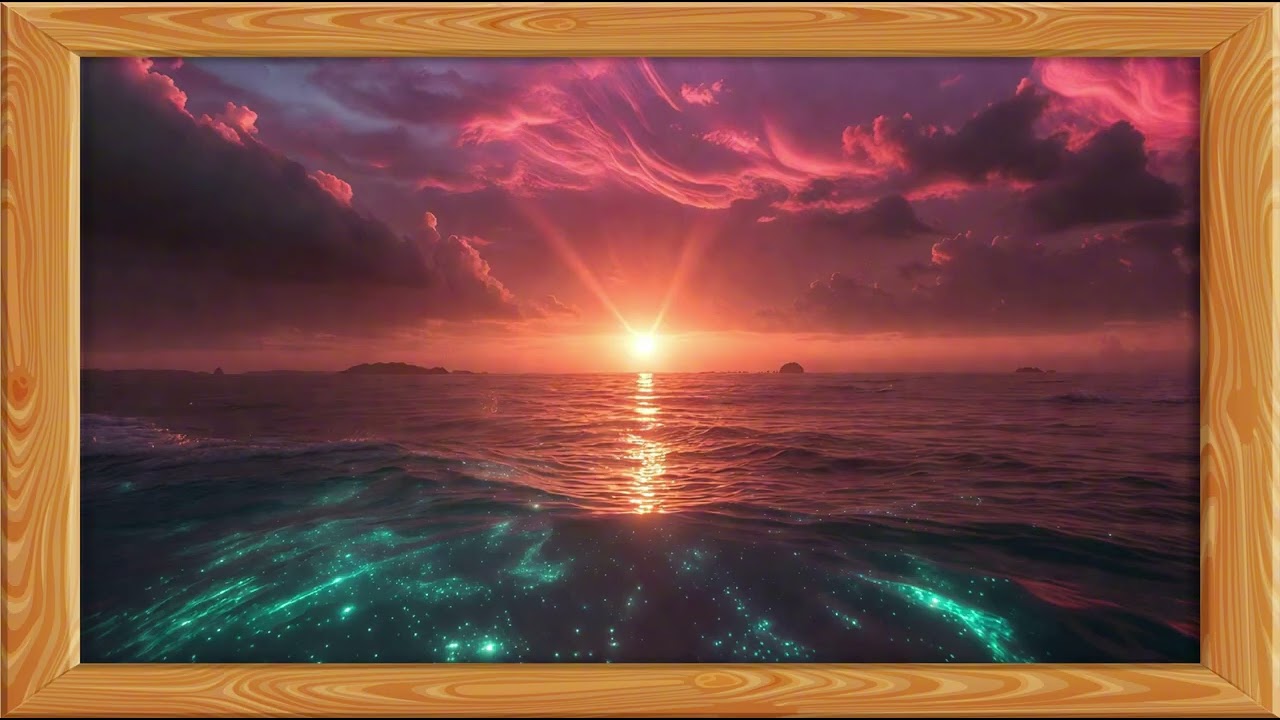 Screensaver For Your Tv sunset  art | Tv Frame Station | 4K