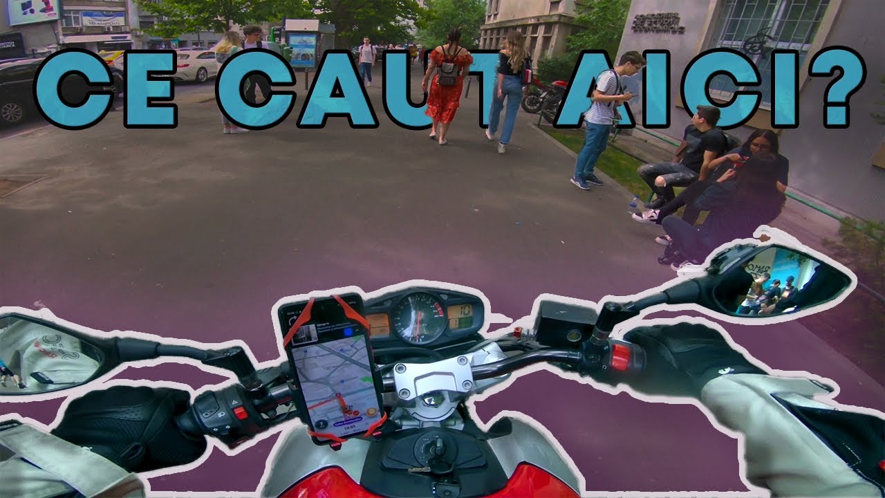 AM MERS PE TROTUAR CU MOTOCICLETA