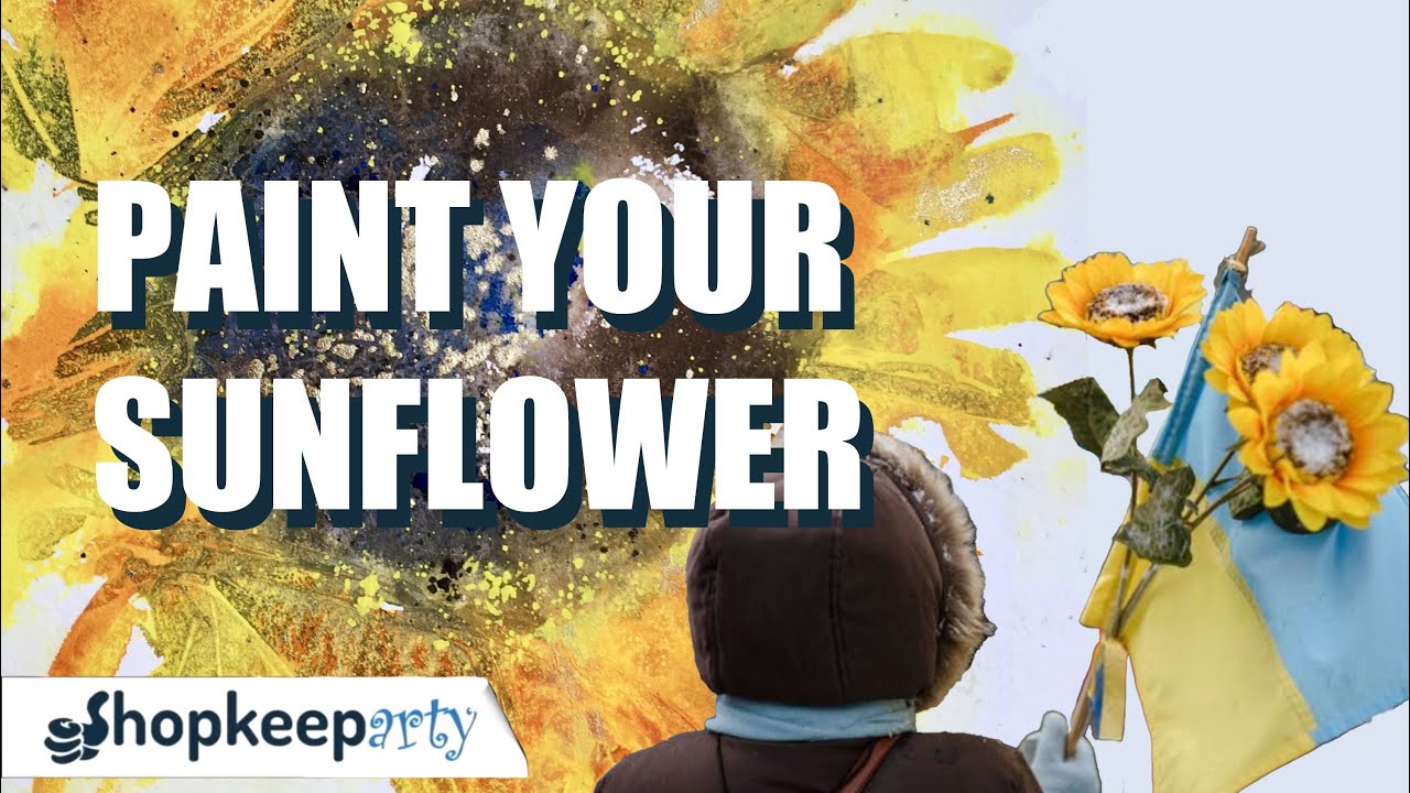 Paint a beautiful Sunflower with Jane Betteridge using Watercolor