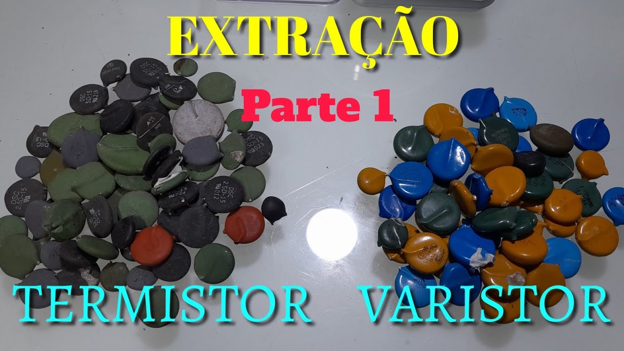 OURO DA SUCATA ELETRÔNICA! Extração dos termistores e varistores