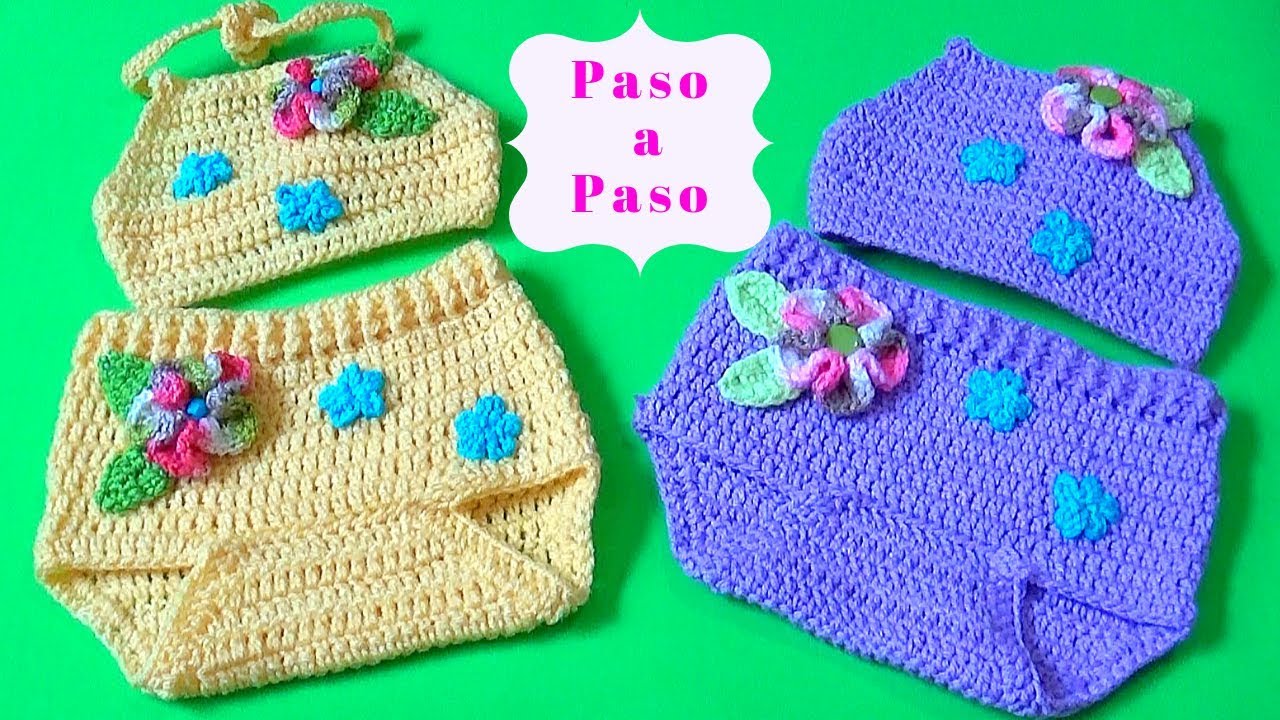 TRAJE DE BAÑO PARA BEBE PASO A PASO