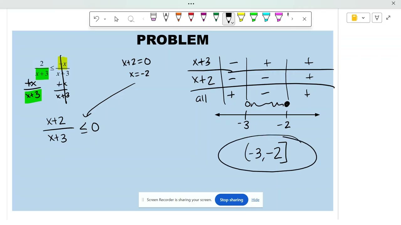 Rational Inequalities