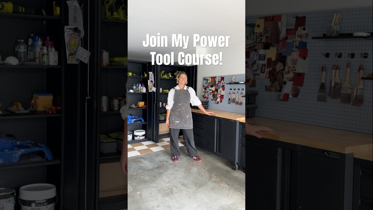 Join my online Power Tool Course! Perfect for anyone who wants to learn how to DIY and upcycle 🛠️