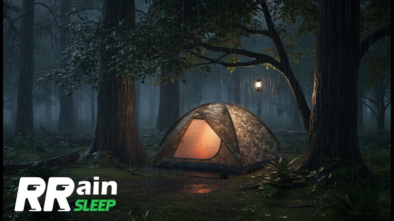 Tent Calm Rain on a Quiet Night | Sleep & Relax