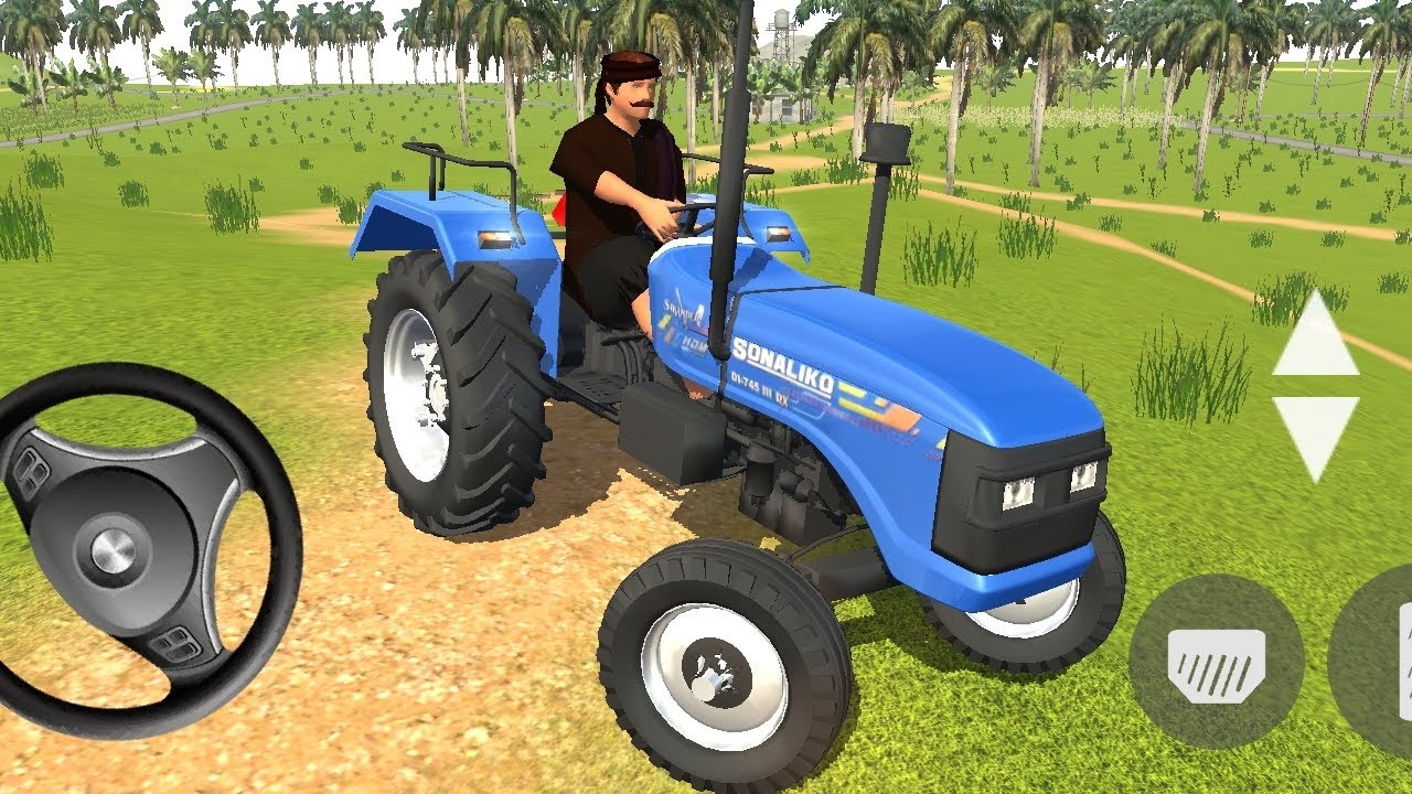 TRANSPORTING tractor driving 3d #fs22 Sonalika tractor Offroding Android gameplay #gta5 #gtav