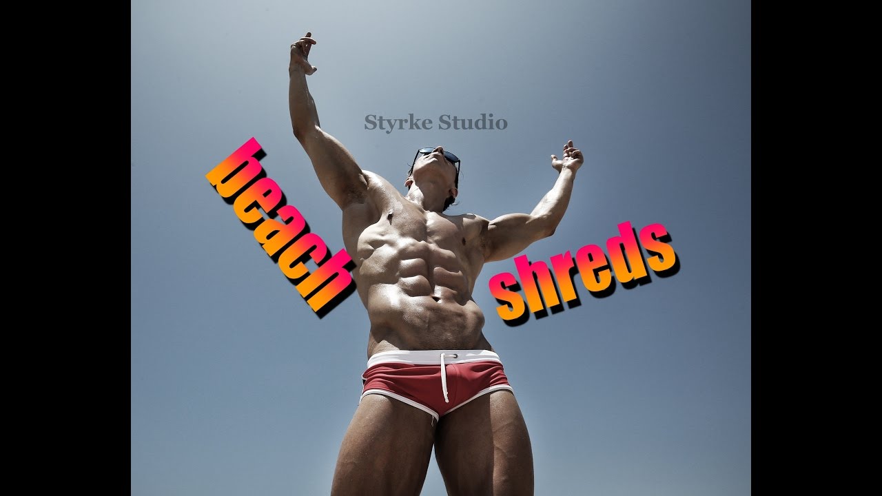 Mexican Bodybuilder Diego Beach Shoot with Styrke Studio