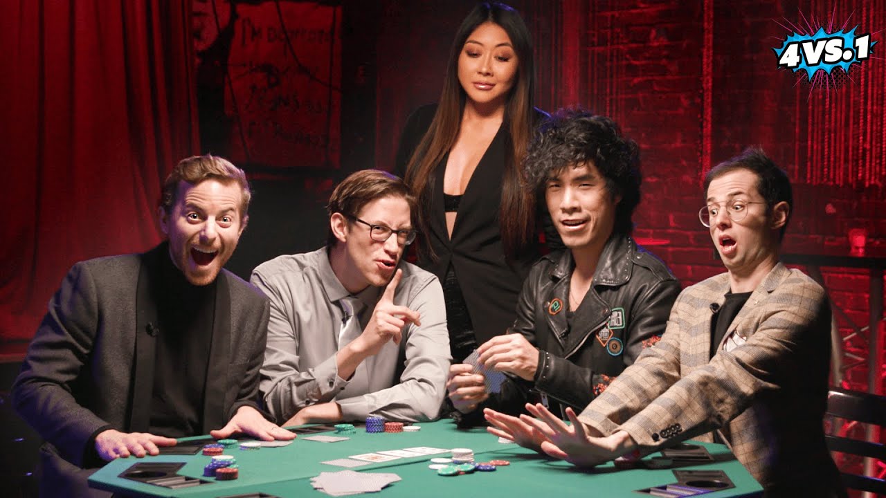 Can 4 Guys Beat A Poker Champion? &bull; The Try Guys: 4 Vs. 1