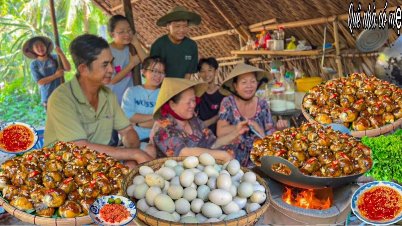 Hột Vịt Lộn Xào Me, Đậu Phộng | Quán Ăn Vặt Gia Đình Nhộn Nhịp Miền Quê || Countryside snacks