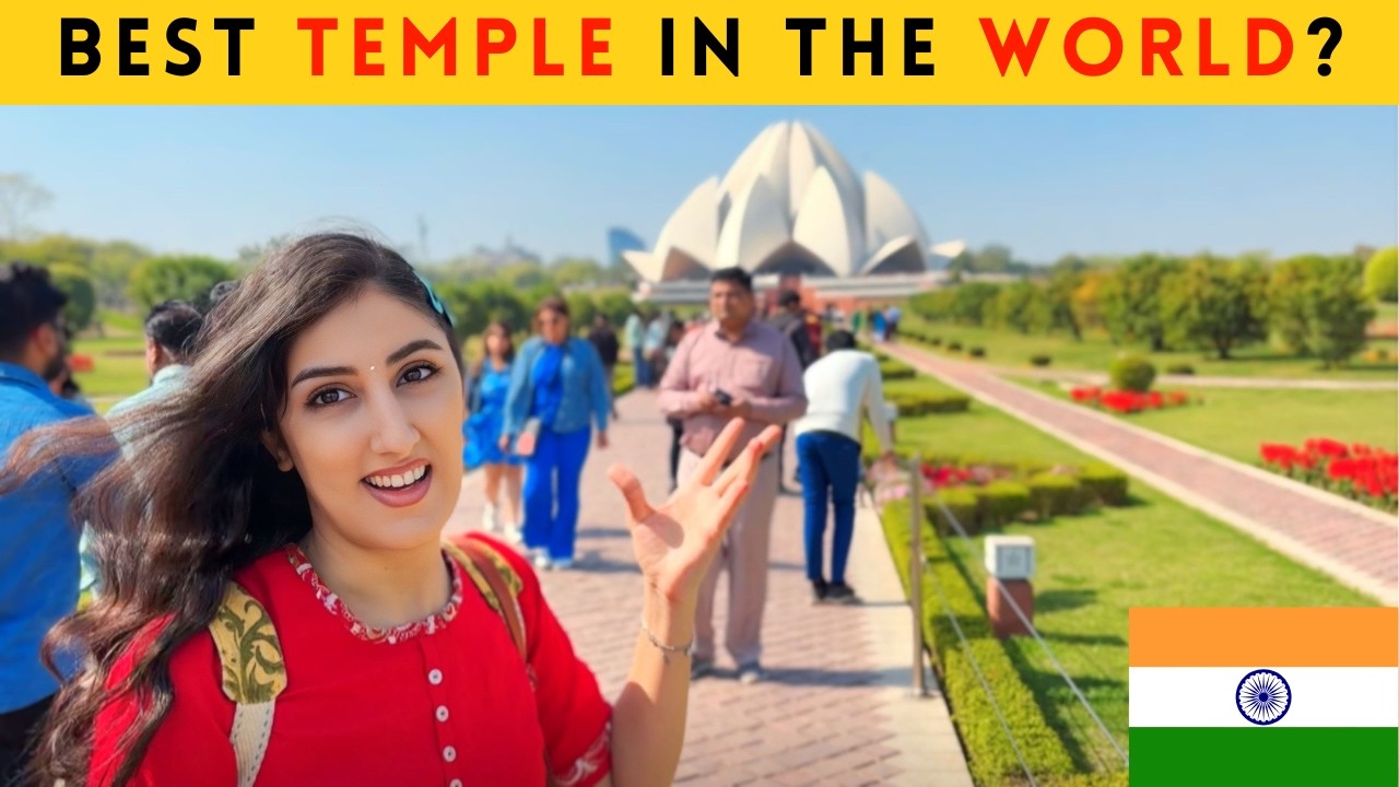 Foreigner Visits Delhi’s Lotus Temple for the First Time | Indian Persian Couple
