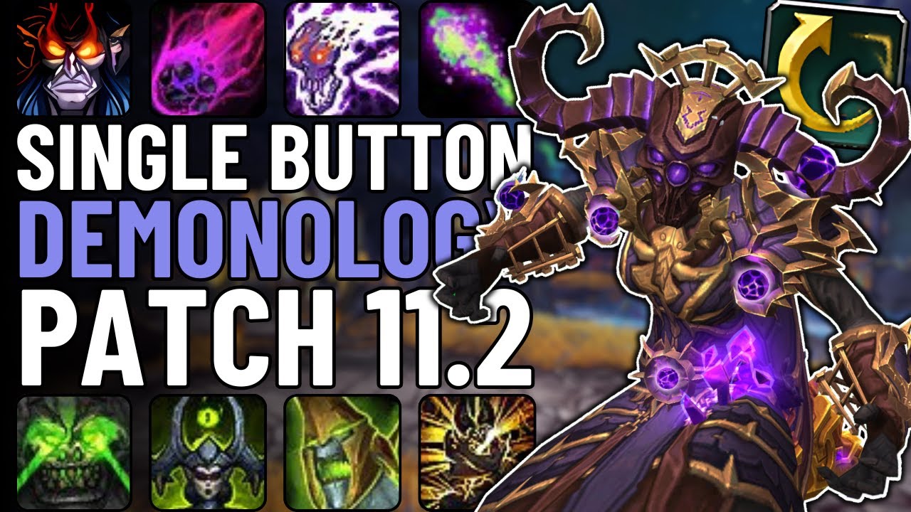 One Button Demonology Warlock Guide | Single-Button DPS in WoW Patch 11.2.5