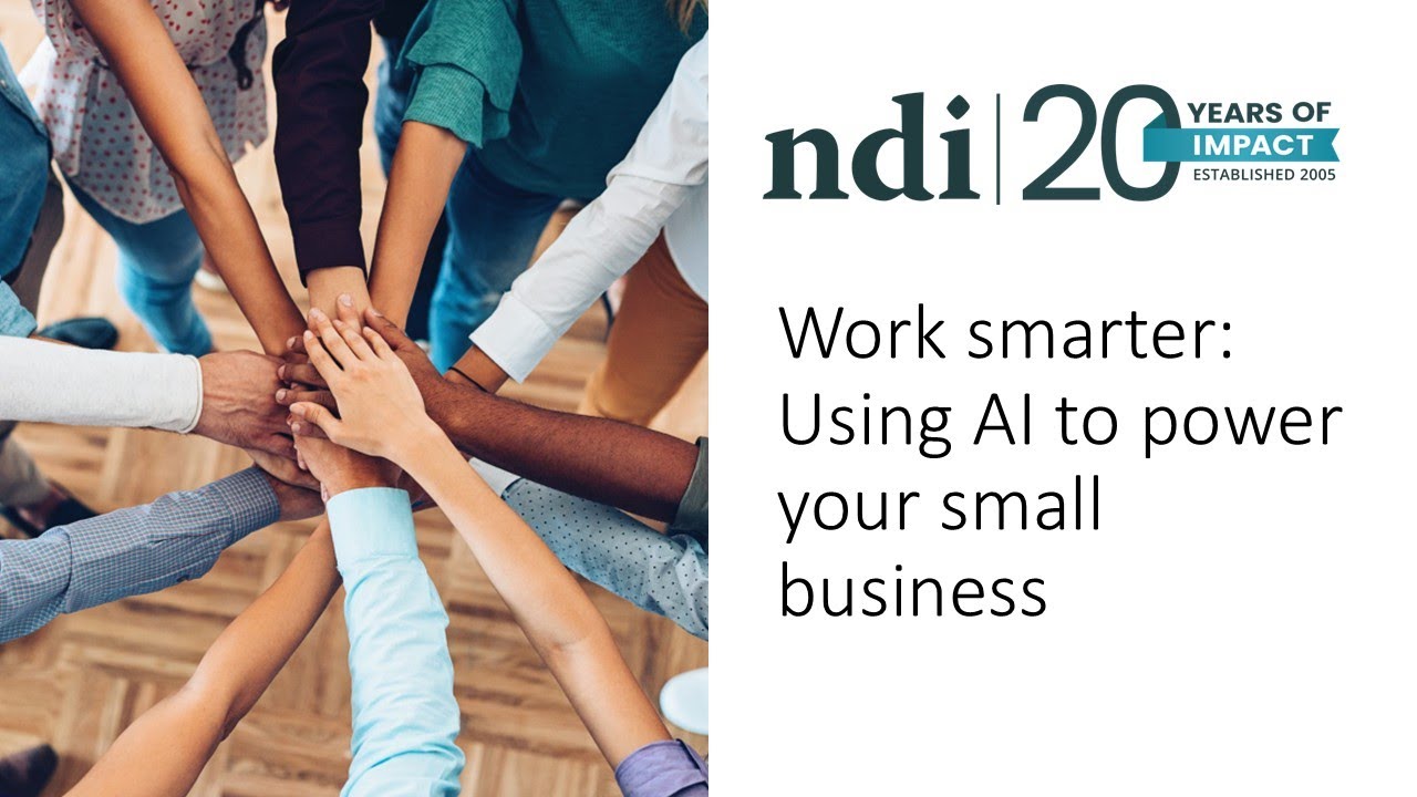Work smarter: Using AI to power your small business